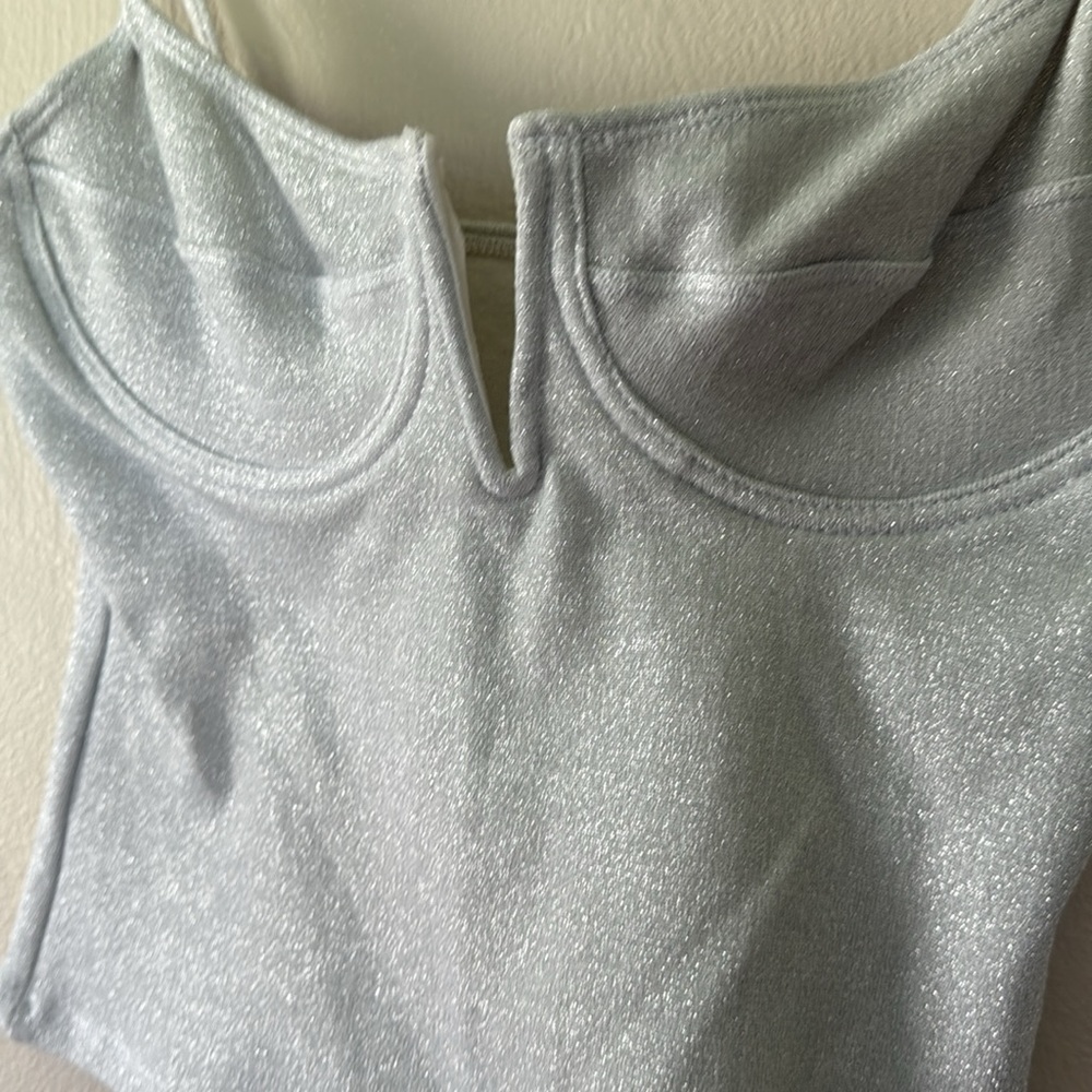 Vintage NET Works Silver Women's tank Top large - Picture 2 of 6